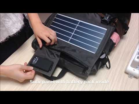 solar-charger-backpack-with-power-bank-for-cell-phone,-speaker,-gps-and-other-5v-devices-ece-662
