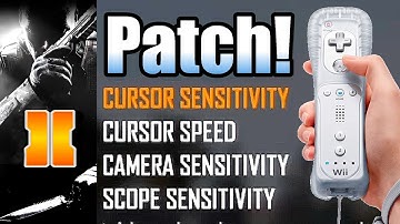 Black Ops 2 - Wii Remote Patch Notes Info (Cursor Sensitivity and Cursor Speed added) (BO2 Wii U)