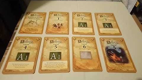 LEGENDS OF ANDOR Board Game Large Standard Setup Instructions Card Large Legend Cards 04.04.20