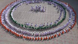 Republic Day Celebrations - Formation by the students