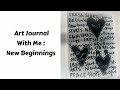 BEGINNERS ART JOURNAL PROCESS- How to start an art journal page?- Mixed Media Art Journaling