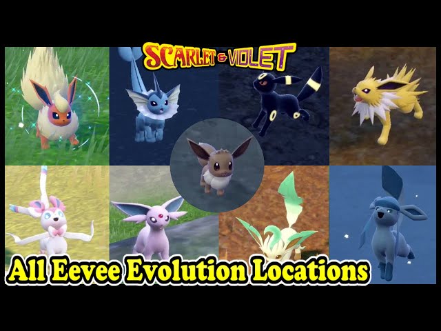 Eevee Evolution: All Eeveelution methods Pokemon Scarlet and Violet