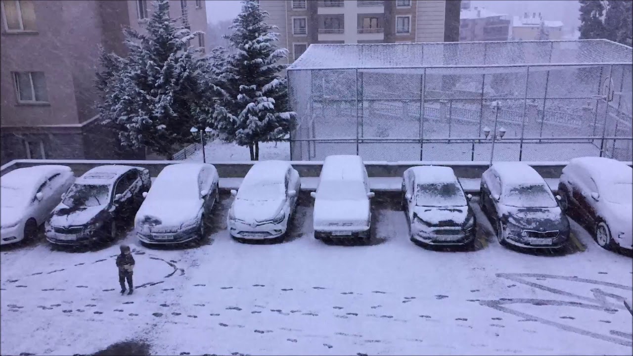 128x hizli cekim kar yagisi subat 2021 kar tuttu turkiye youtube