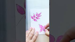 5 Minutes easy watercolour card #easywatercolorpaintingforbeginners #butterfly #easycardmaking #pink