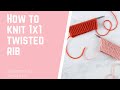 How to knit 1x1 twisted rib  a knitting tutorial by summer lee design co