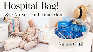 Packing My Hospital Bag Vlog | L&D Nurse & 2nd Time Mom!