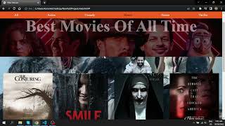 Simple Movie Website Using HTML, CSS and jQuery