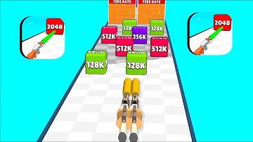 Gun Up 2048 game in MAX LEVEL : Ball Master 3D ⭐ Merge Simulator Battles ( PART - 04) DG