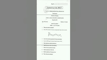 EC8394 Analog and Digital Communication R2017. Apr/May2019 #btech #annauniversity #trending