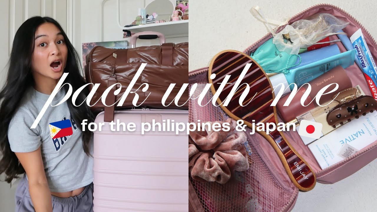 Собирайте вещи со мной для поездки на Филиппины и в Японию!! 🇵🇭✈️🇯🇵