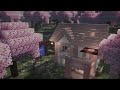 Как Построить Стартовый Дом из Сакуры в Minecraft