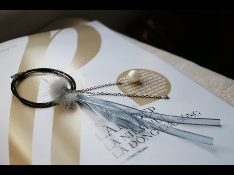 DIY - Hướng dẫn làm cột tóc với ruy băng - How To Make Hair Accessories - Handmade hair accessories