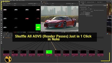 Shuffle All AOVS (Render Passes) Just in 1 Click in Nuke | Best Way To Shuffle  AOVs in Nuke