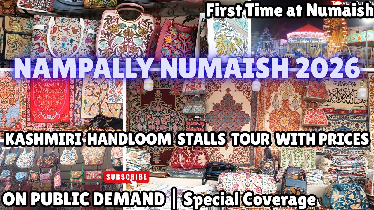 Kashmiri Handloom Stalls Tour with Prices | Hyderabad Exhibition 2026 | Numaish #fyp