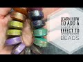 Learn How To Add A Crackle Effect To Your Rolled Paper Beads - Tutorial