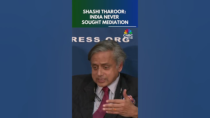 Shashi Tharoor Rejects Trump’s Mediation Talk, Says India Never Sought It | N18G | CNBC TV18