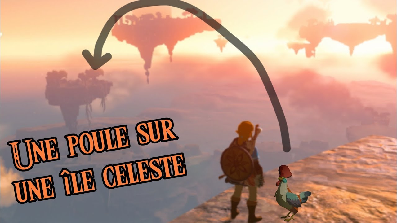 Une poule sur une île céleste dans Zelda Totk - YouTube