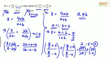 Algebra | Additional Example - 2 | Quantitative Aptitude | TalentSprint Aptitude Prep