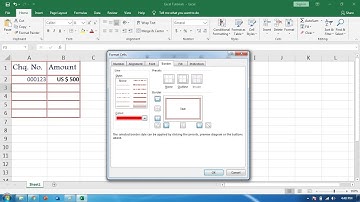 How to Add and Format Cells Borders in Excel 2016