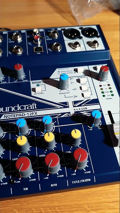 Микшерный пульт Soundcraft Notepad 12fx - YouTube