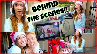 BEHIND THE SCENES!!! Vlogmas Day 10!!