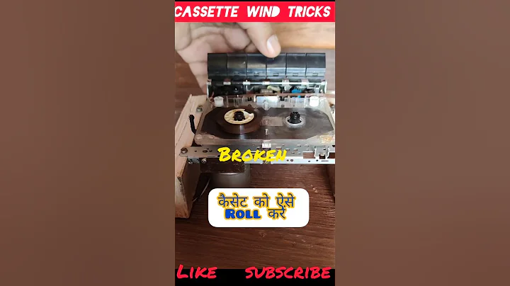 Cassette Tapes Rolling Easily 💯 Faster way For Tape winding #shorts #yt #viral video #youtube