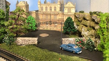 AJS Model Railway N scale layout update #45 - Bruce Wayne’s Manor in AJS layout. Short Update.