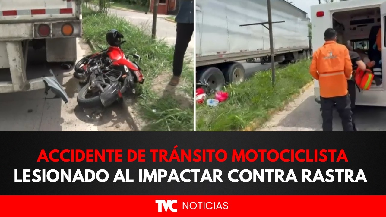 Impactante accidente de motociclista en el anillo periférico