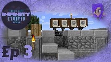Modded Minecraft: FTB Infinity Evolved Skyblock, Auto-cobble (Ep03)