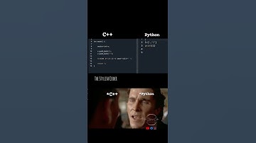 You know why? C++ VS Python ....#programmerhumor #programmer #programming #programmingmemes