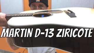 Martin D-13 Ziricote Road Series Dreadnaught Spruceziricote Demo