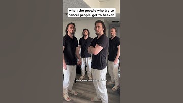 when the people who try to cancel people get to heaven #shorts #comedy #funny