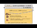 日本の点字制定１３０周年記念講演会（編集版）