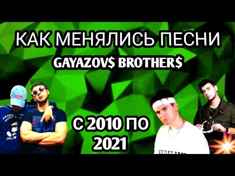 Как Менялись Песни Gayazovs Brothers С 2010 По 2021 Год.