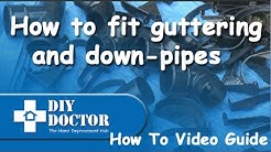 How to fit shed guttering, plastic gutters and downpipes as well as replacing gutters