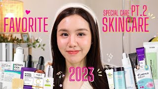 FAVORITE SKINCARE 2023 🏆 สกินแคร์สุดโปรดแห่งปี Pt.2 รูขุมขน สิว จุดด่างดำ ริ้วรอย | Jib Jannapa