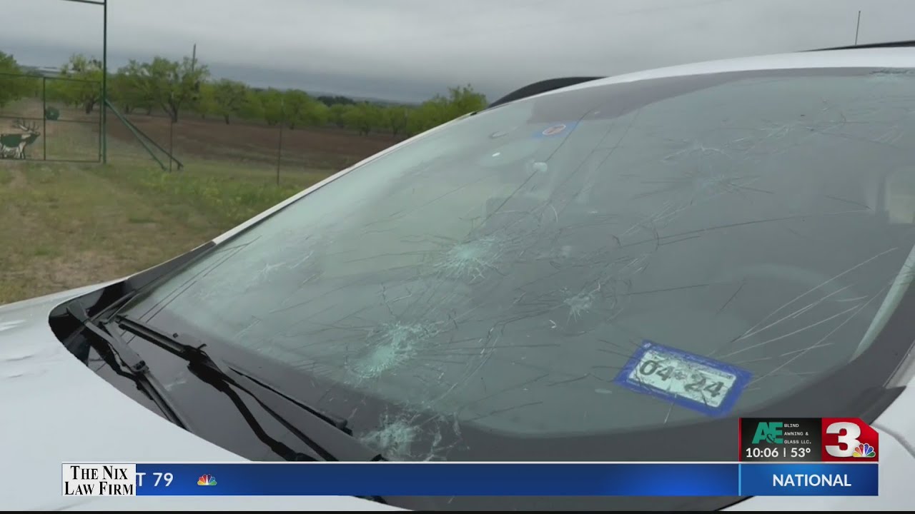STORM CHASER CAUGHT IN HAIL STORM - YouTube
