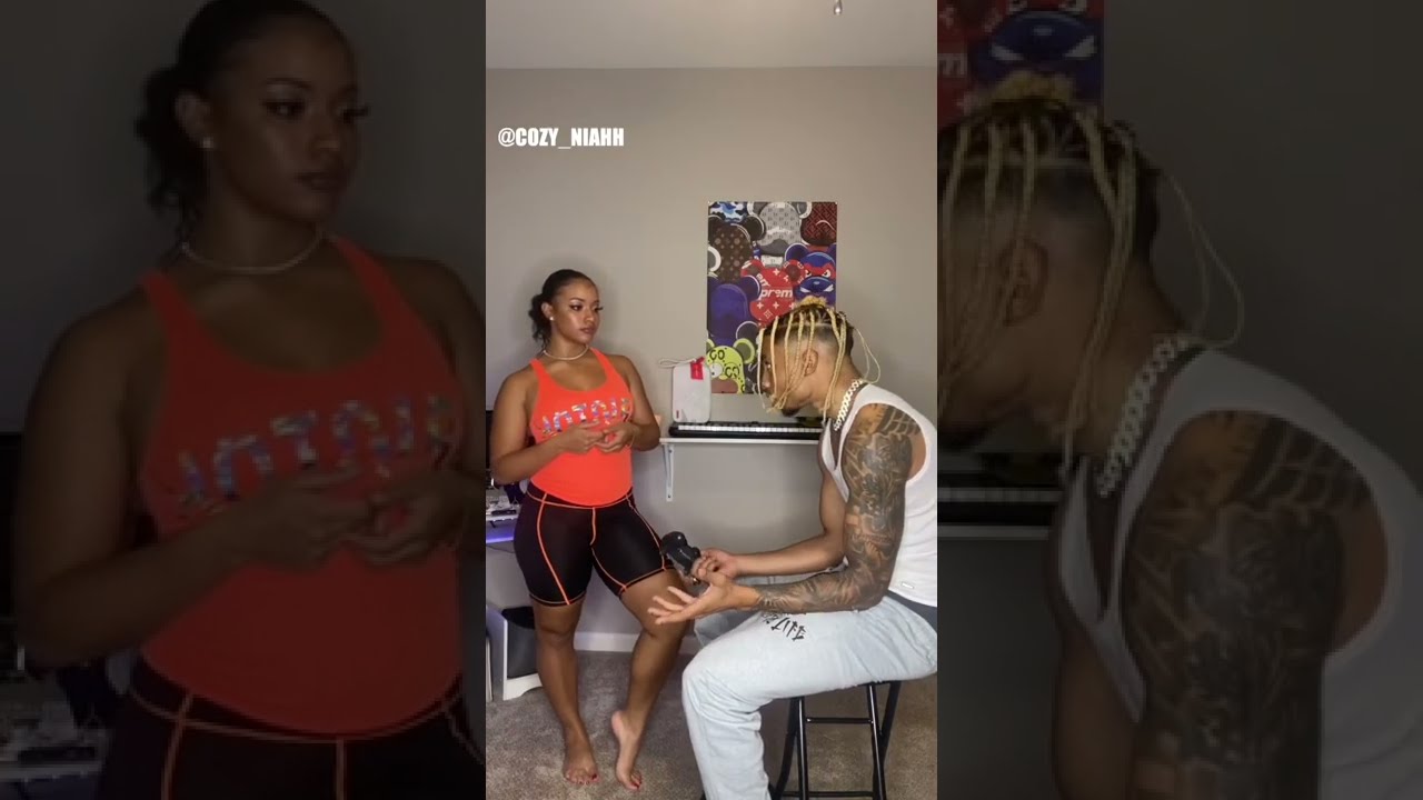 Cozywitthecurls Gets Karate Kicked By His Girlfriend Niahh Shorts Fyp Foryou