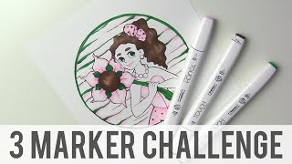 3 Marker Challenge - January 2017 [ART VIDEO]