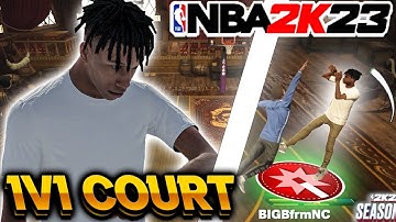 I DOMINATED The *NEW* 1V1 COURT with my ISO DEMIGOD BUILD on NBA 2K23!