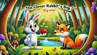 The Clever Rabbit and the Sly Fox 🐰🦊 | Animated Urdu Moral Stories for Kids | Bedtime Stories 🌙📚
