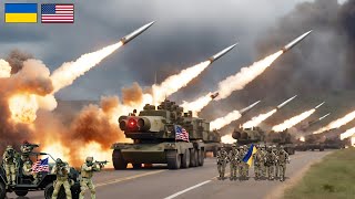 Brutal Ukrainian Attack Today 100 Deadly Missile Units from the US were launched towards Russia