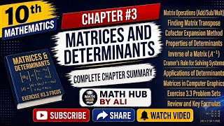 10th mathematics |Matrices and Determinant Exercise #3.4