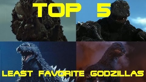 TOP 5 LEAST FAVORITE GODZILLA SUITS - WORST LIST - IN MY OPINION