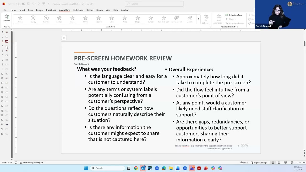 IWDS 2.0 Trainer Tuesday Call - Jan 13, 2026