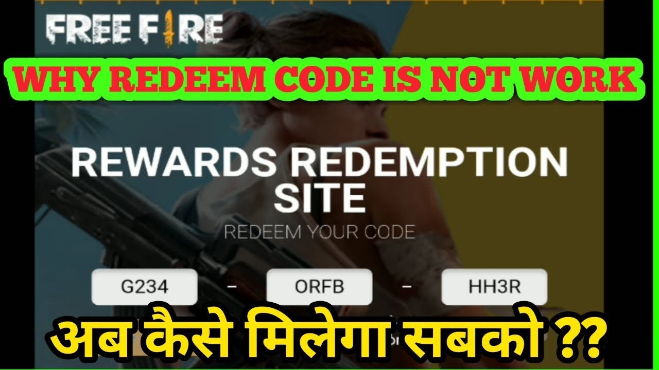 Why Free fire Redeem Code is not work Full Details || How ...