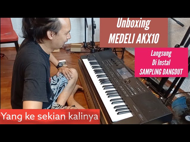 Unboxing Medeli Akx10 yang ke sekian kalinya dan tes sampling dangdut medeli class=