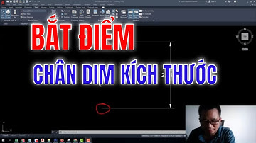 Làm thế nào để bắt điểm đường chân Dim trong AutoCAD?