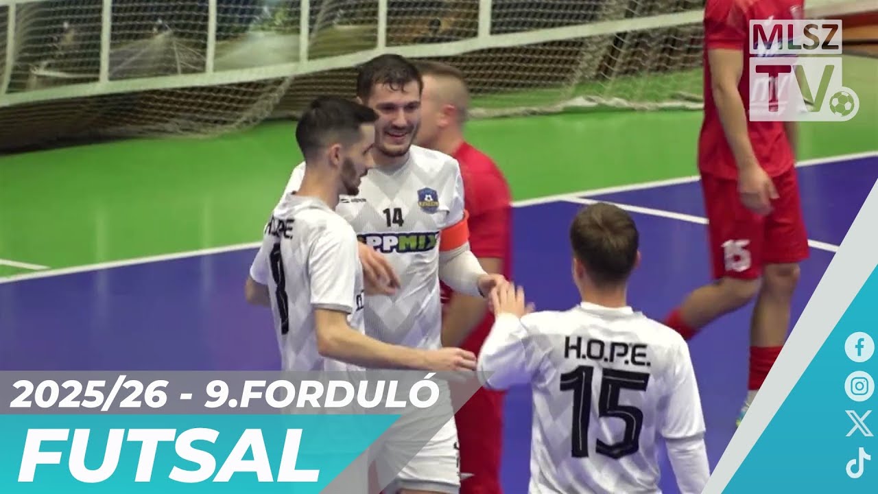 Youtube - MVFC Berettyóújfalu – H.O.P.E. Futsal | 2-2 | Férfi Futsal NB I | 9. forduló | MLSZTV