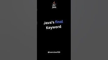 Java final Keyword 🔒 | Variables, Methods & Classes Explained! #java #coding #programming #javaee
